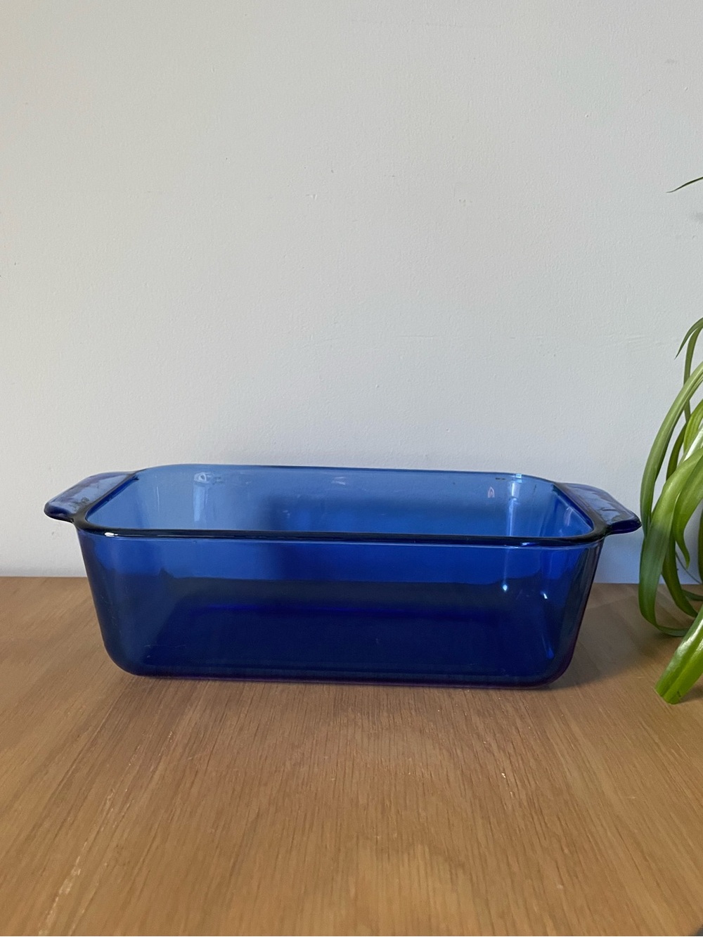 Rare Discounted Vintage 1980s Pyrex Cobalt Blue Glass Loaf Pan 213-R 1.5 Quart